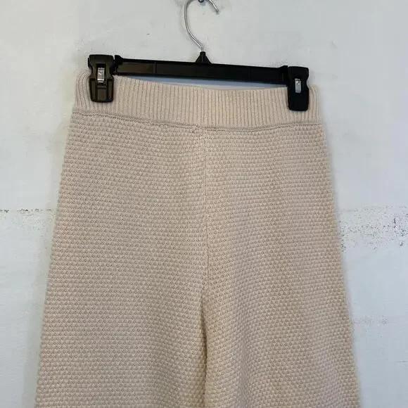 SINCERELY JULES cream knit wide leg pants sz M - Picture 2 of 5